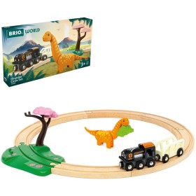 BRIO DŘEVO Vláček dráha Dino kruhová set vláčkodráha s dinosaurem