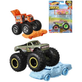 MATTEL HOT WHEELS Set auto Monster Trucks + angličák různé druhy kov