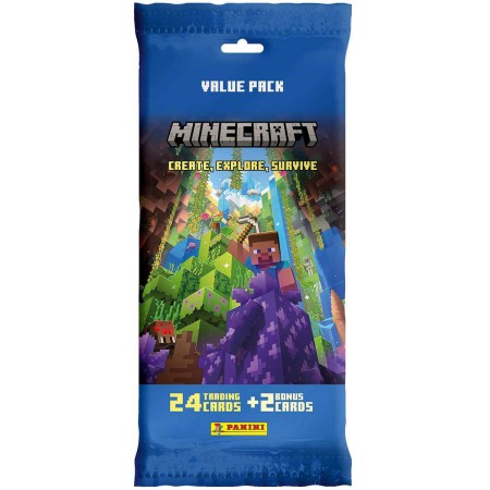 PANINI MINECRAFT 3 Fat Pack sběratelské karty set 26ks booster v sáčku