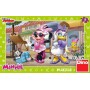 DINO Hra Puzzle Disney Junior Minnie na Montmartru 15 dílků v krabici