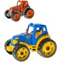 Traktor baby barevný plastový 25cm volný chod na písek 2 barvy