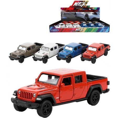 WELLY Auto model Jeep Gladiator 2020 kov zpětný chod 12cm 4 barvy