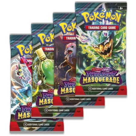 ADC Hra Pokémon TCG SV06 Twilight Masquerade booster set 10 karet v sáčku