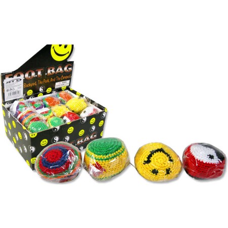 H-KISS Míček Hacky Sack barevný hakisák 6cm pletený balonek