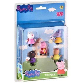 ADC Razítko figurka 6-8cm prasátko Peppa Pig set 5ks 3 druhy blister