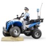 BRUDER 63010 Model 1:16 čtyřkolka policejní 16cm set s policistou plast