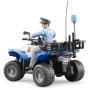 BRUDER 63010 Model 1:16 čtyřkolka policejní 16cm set s policistou plast