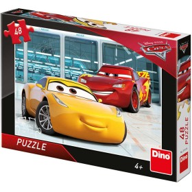 DINO Puzzle 48 dílků Příprava Auta 3 (Cars) skládačka 26x18cm