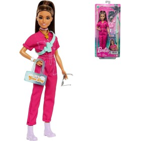 MATTEL BRB Barbie Deluxe panenka v kalhotovém kostýmu s fashion doplňky