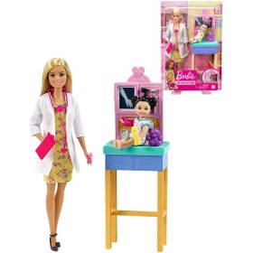 MATTEL BRB Povolání herní set Panenka Barbie doktorka s batoletem a doplňky