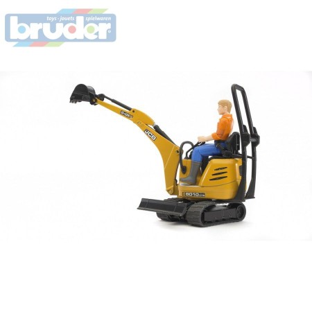 BRUDER 62002 Bworld Mikrobagr JCB s figurkou