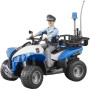 BRUDER 63010 Model 1:16 čtyřkolka policejní 16cm set s policistou plast