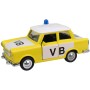 Auto Trabant policejní kovový retro bourák vébéčko model Policie VB