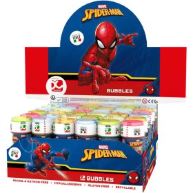 Bublifuk Spiderman 60ml dětský bublifukovač s hrou ve víčku