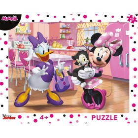 DINO Puzzle deskové Disney Růžová Minnie 40 dílků 32x24cm skládačka