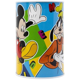 Pokladnička válec Disney Mickey Mouse 10x15cm dětská kasička kovová