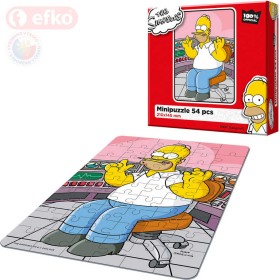 EFKO Puzzle The Simpsons Homer v práci skládačka 15x21cm 54 dílků v krabici