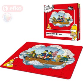 EFKO Puzzle The Simpsons Pánská jízda skládačka 21x15cm 54 dílků v krabici