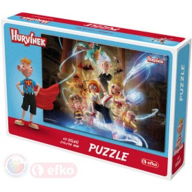 EFKO Puzzle Hurvínek IV 60 dílků 21x15cm skládačka v krabici