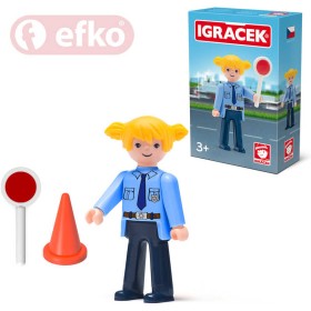 EFKO IGRÁČEK Policistka s doplňky v krabičce STAVEBNICE