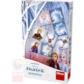 DINO Hra Domino Frozen II (Ledové Království) *SPOLEČENSKÉ HRY*