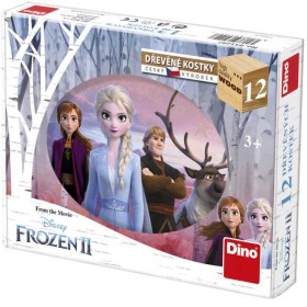 DINO DŘEVO Kubus Frozen 2 (Ledové Království) kostky obrázkové set 12ks