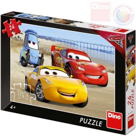 DINO Puzzle 24 dílků Cars 3 (Auta) 26x18cm skládačka v krabici