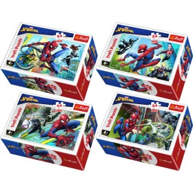 TREFL PUZZLE Spiderman Proti padouchům mini 20x13cm 54 dílků 4 druhy