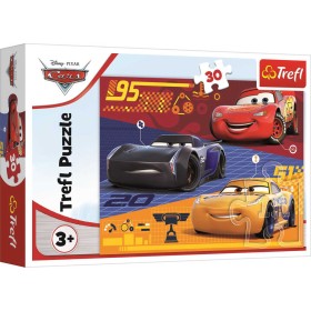 TREFL PUZZLE Auta před závodem Cars 3 (Auta) 27x20cm 30 dílků skládačka