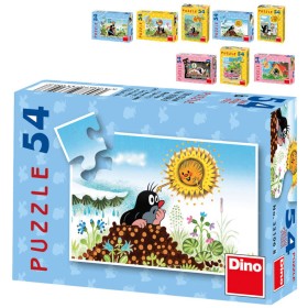 DINO Minipuzzle 54 dílků Krtek (Krteček) 20x13cm 8 druhů skládačka