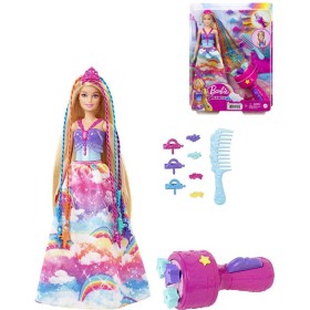 MATTEL BRB Panenka Barbie princezna s barevnými vlasy s nástrojem a doplňky