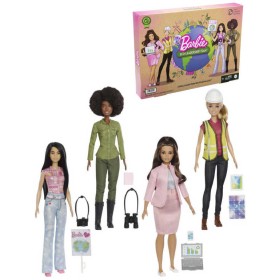 MATTEL BRB Povolání Ekologie je budoucnost set 4 panenky Barbie s doplňky