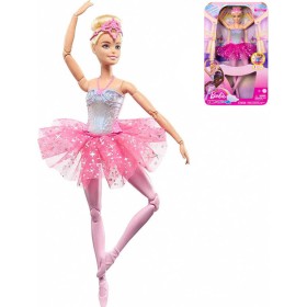 MATTEL BRB Barbie Panenka magická baletka růžová na baterie Světlo