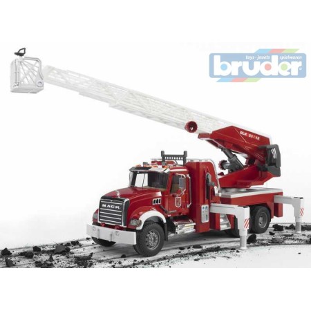 BRUDER 02821 Bworld Auto MACK Granit HASIČSKÉ AUTO