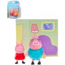 Prasátko Peppa Pig herní set 2 figurky s tématickým pozadím 3 druhy