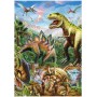 DINO Puzzle 100 dílků XL Svět dinosaurů 33x47cm svítí ve tmě skládačka