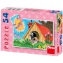 DINO Minipuzzle 54 dílků Krtek (Krteček) 20x13cm 8 druhů skládačka