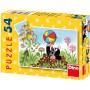 DINO Minipuzzle 54 dílků Krtek (Krteček) 20x13cm 8 druhů skládačka