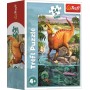 TREFL PUZZLE Úžasní dinosauři mini 20x13cm skládačka 54 dílků 4 druhy